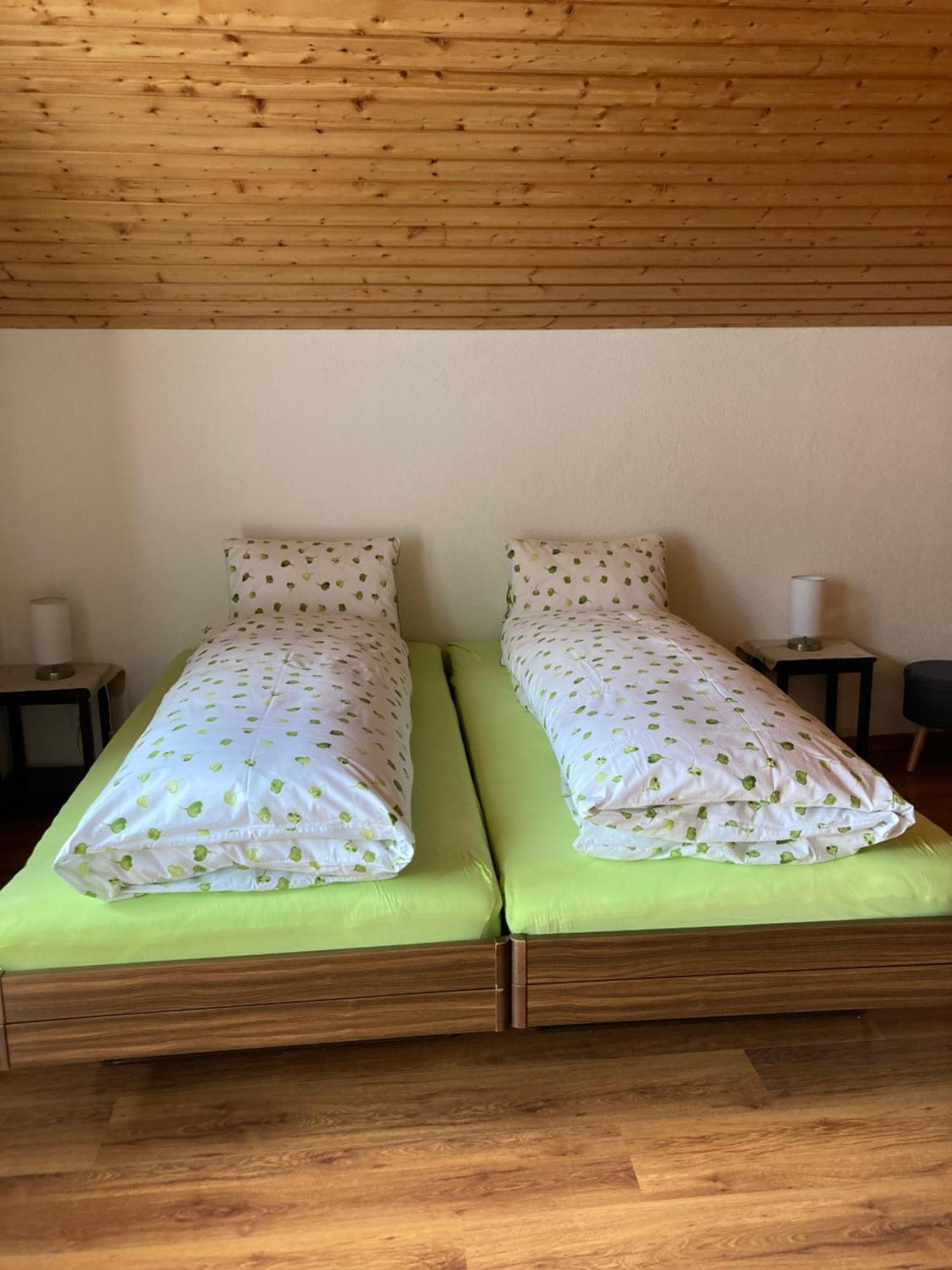 Ferienwohnung Haus Dorfblick Grächen Exterior foto