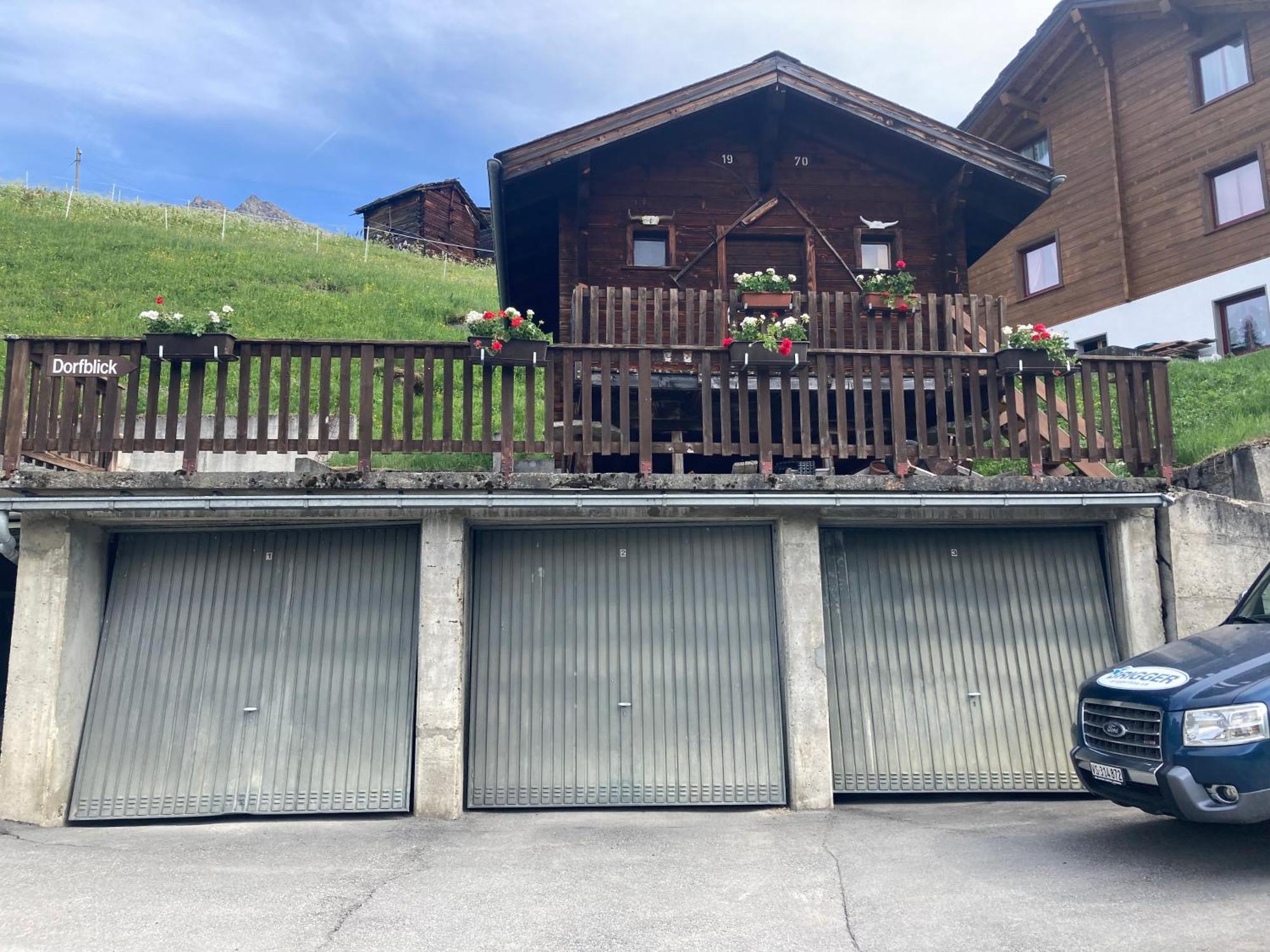 Ferienwohnung Haus Dorfblick Grächen Exterior foto