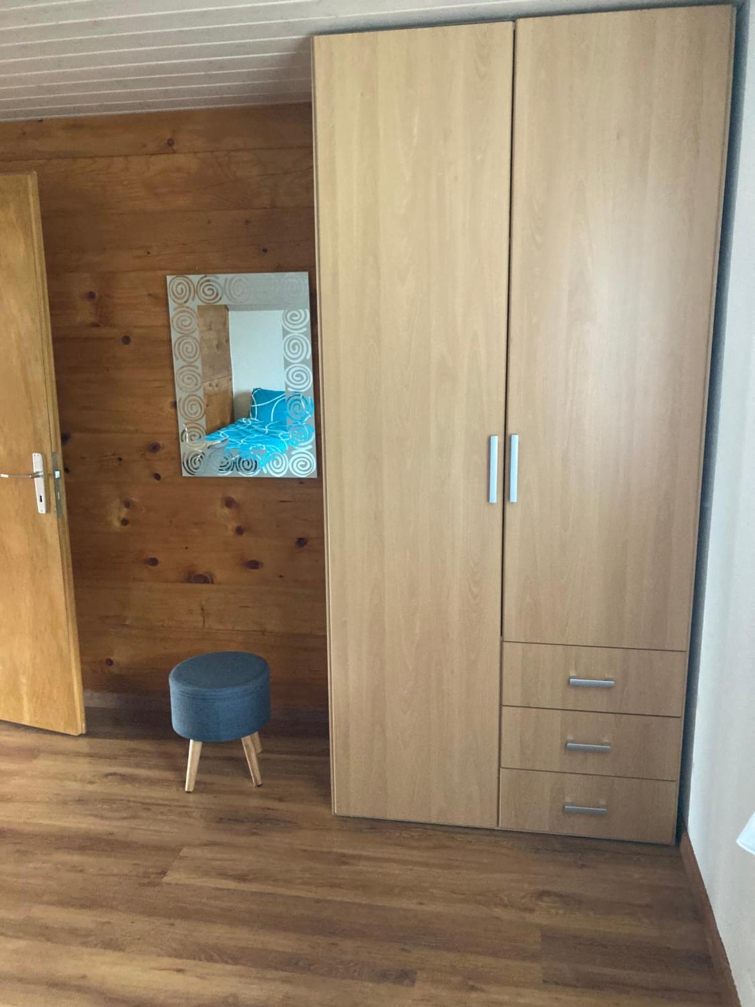 Ferienwohnung Haus Dorfblick Grächen Exterior foto